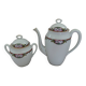 Théière et sucrier en porcelaine de Limoges