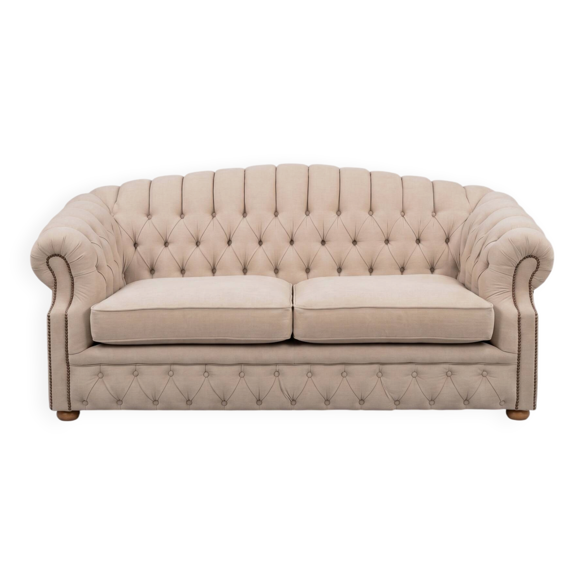 Canapé Chesterfield Bradwell, 180 cm, sur mesure comme neuf