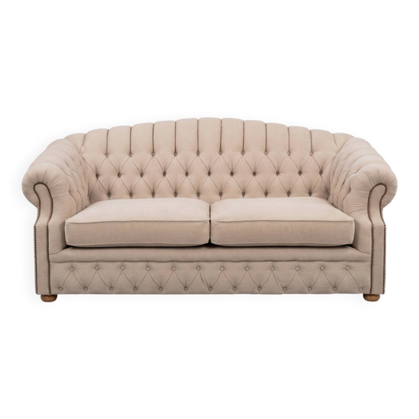Canapé Chesterfield Bradwell, 180 cm, sur mesure comme neuf