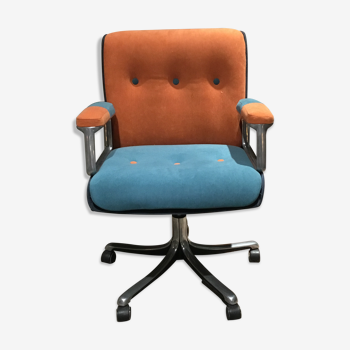 70's velvet office chair