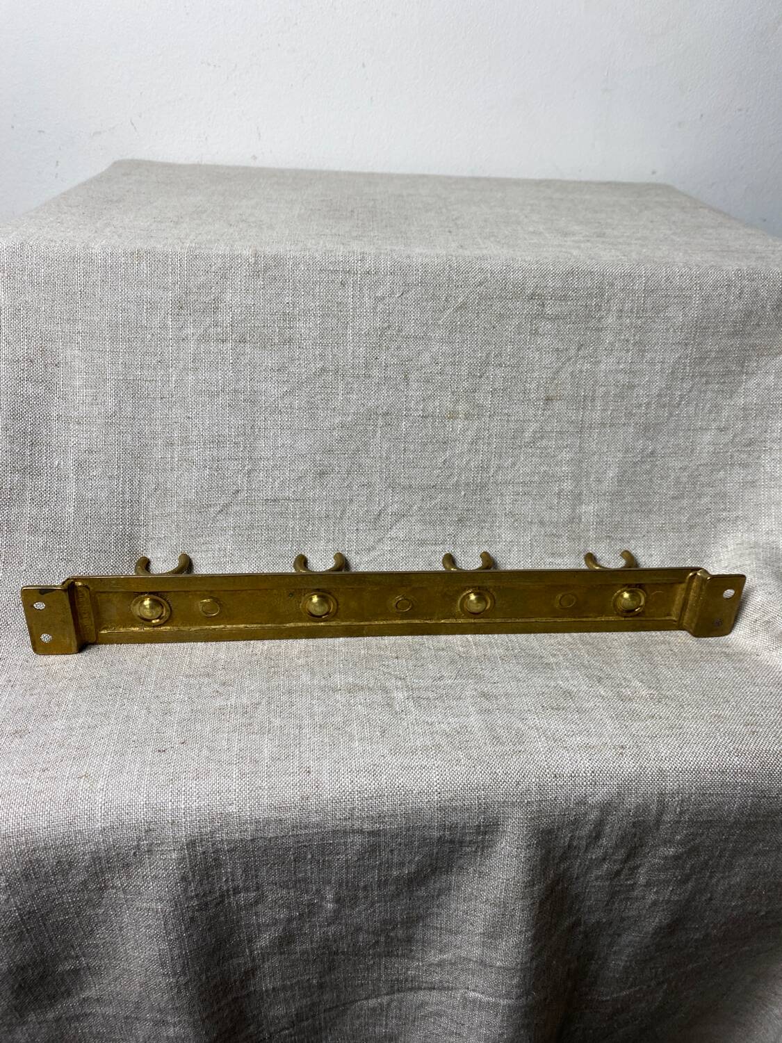 Brass coat hooks with four hooks