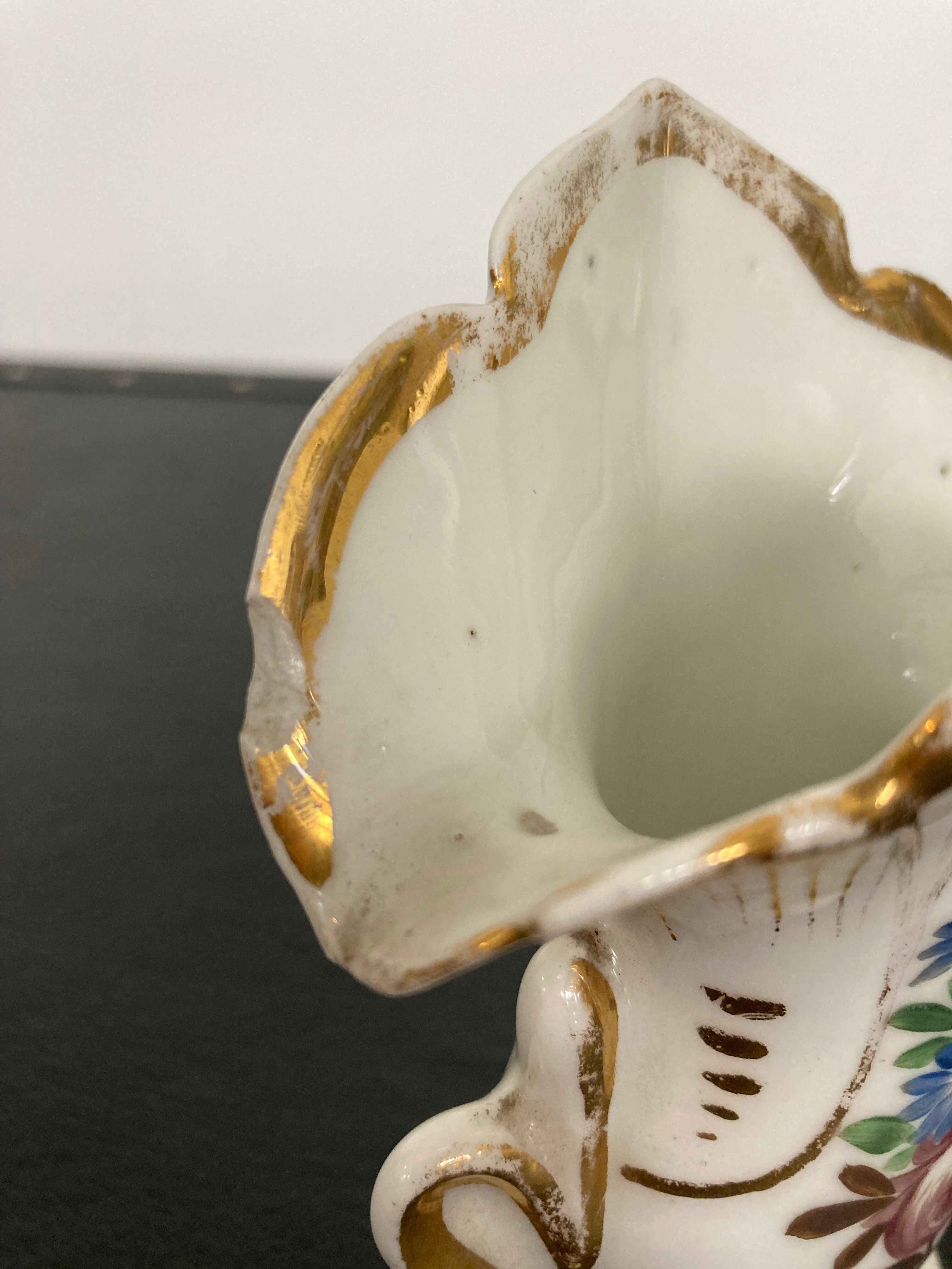 Pair of porcelain wedding vases XIXth