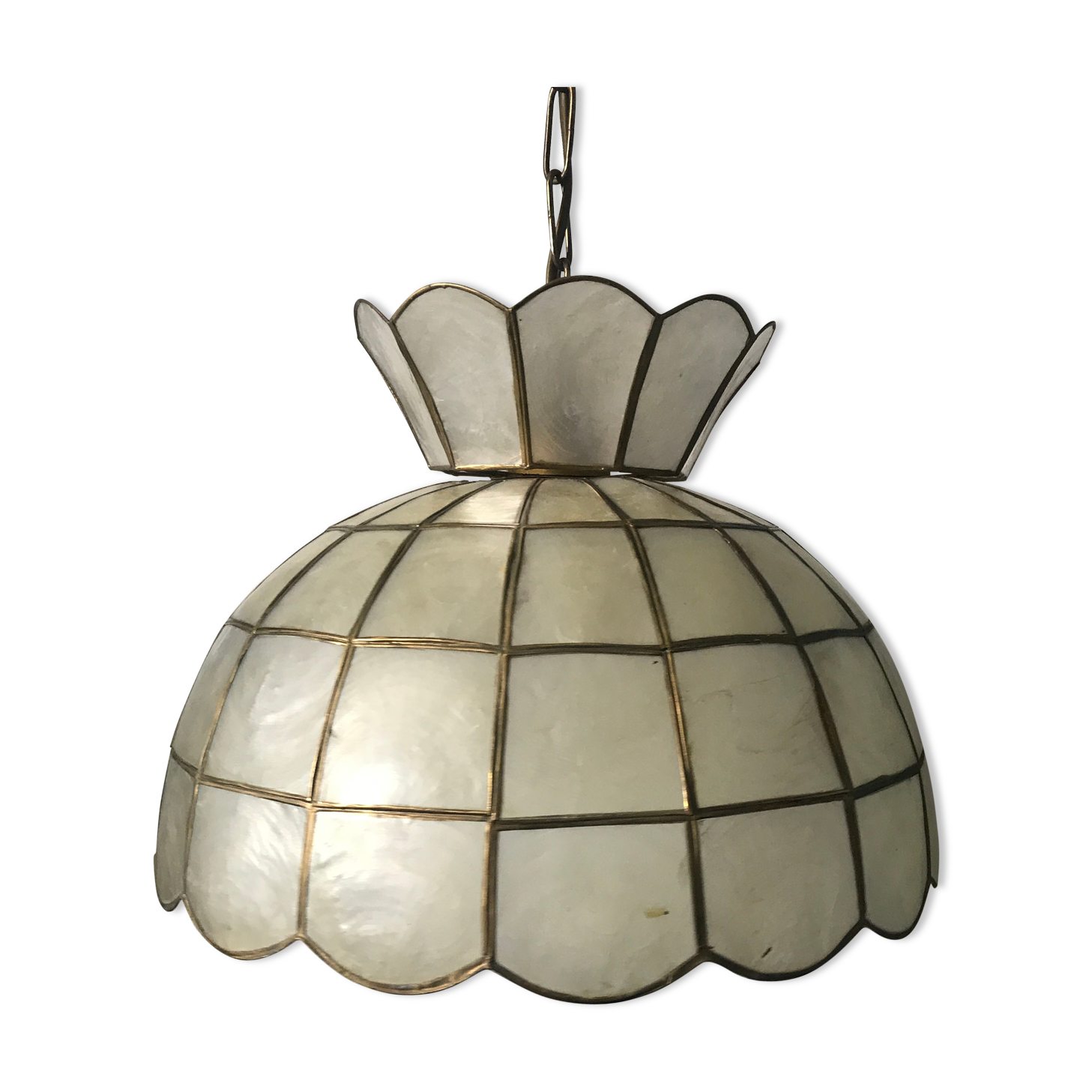 Suspension in mother-of-pearl and brass, 1960 / 70