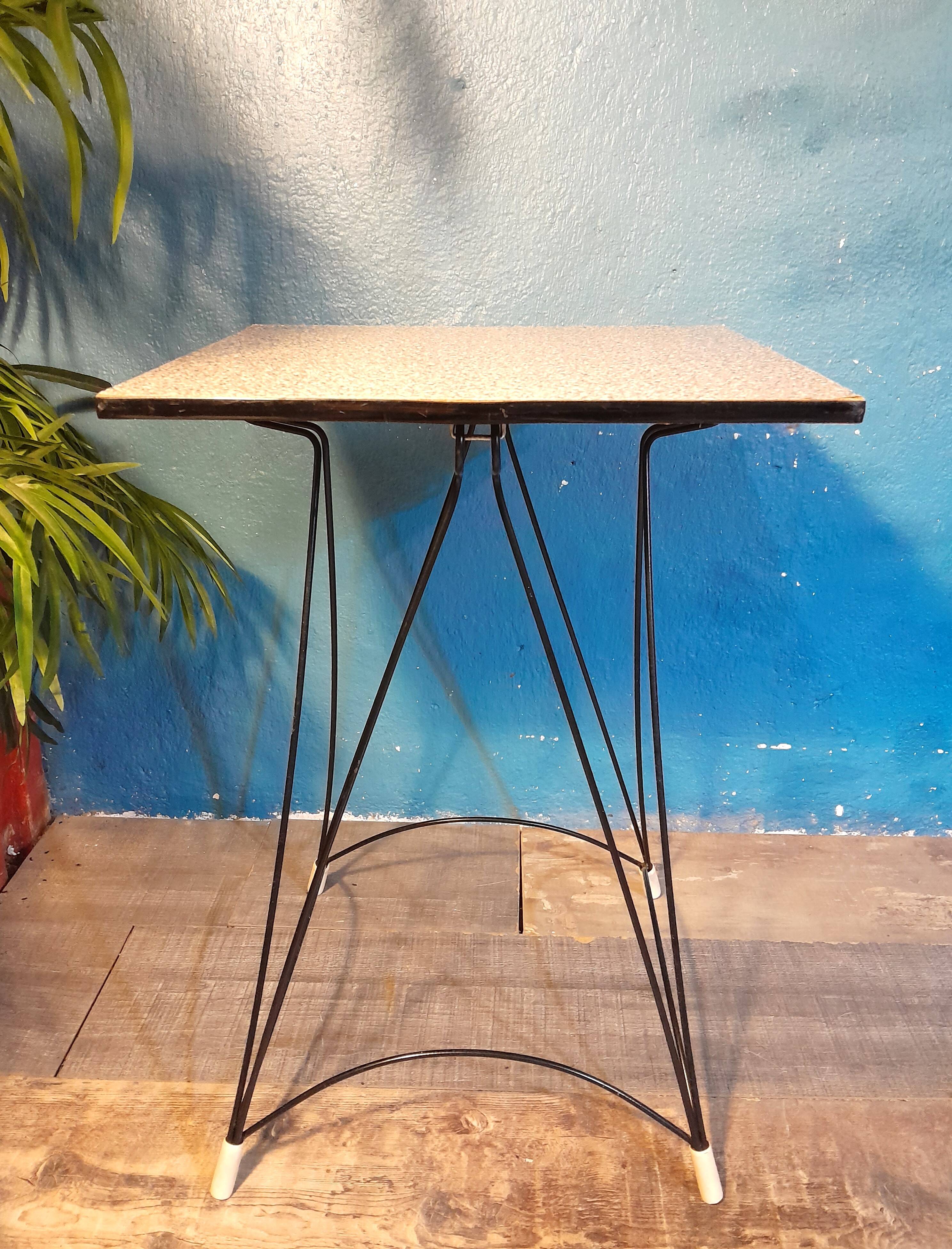 Tablette bout de canapé "Eiffel" 1950s