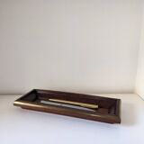 Porte-stylo en bois et laiton