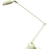 White metal articulated lamp