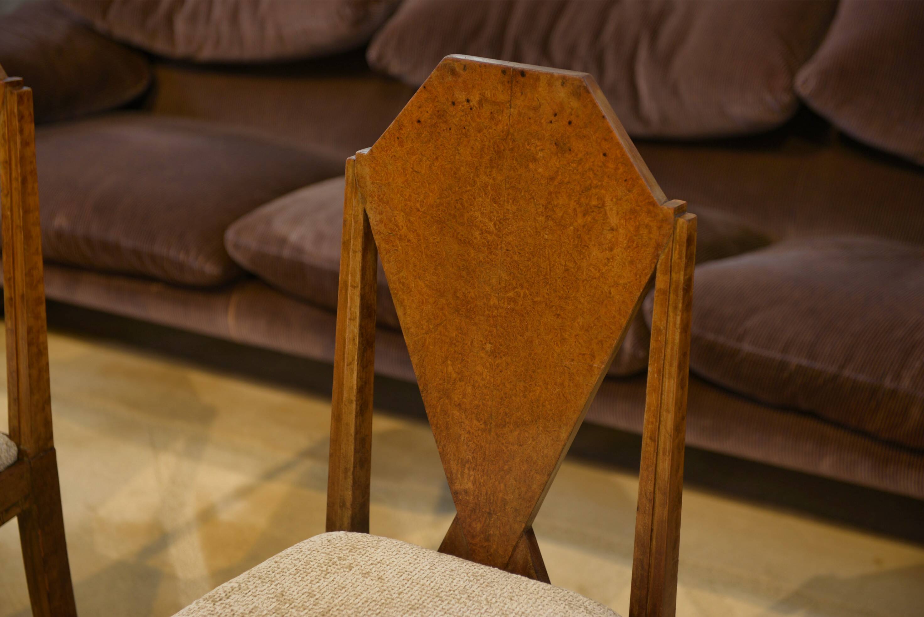 Pair of Art Deco chairs attributed to Baptistin Spade 1930s
