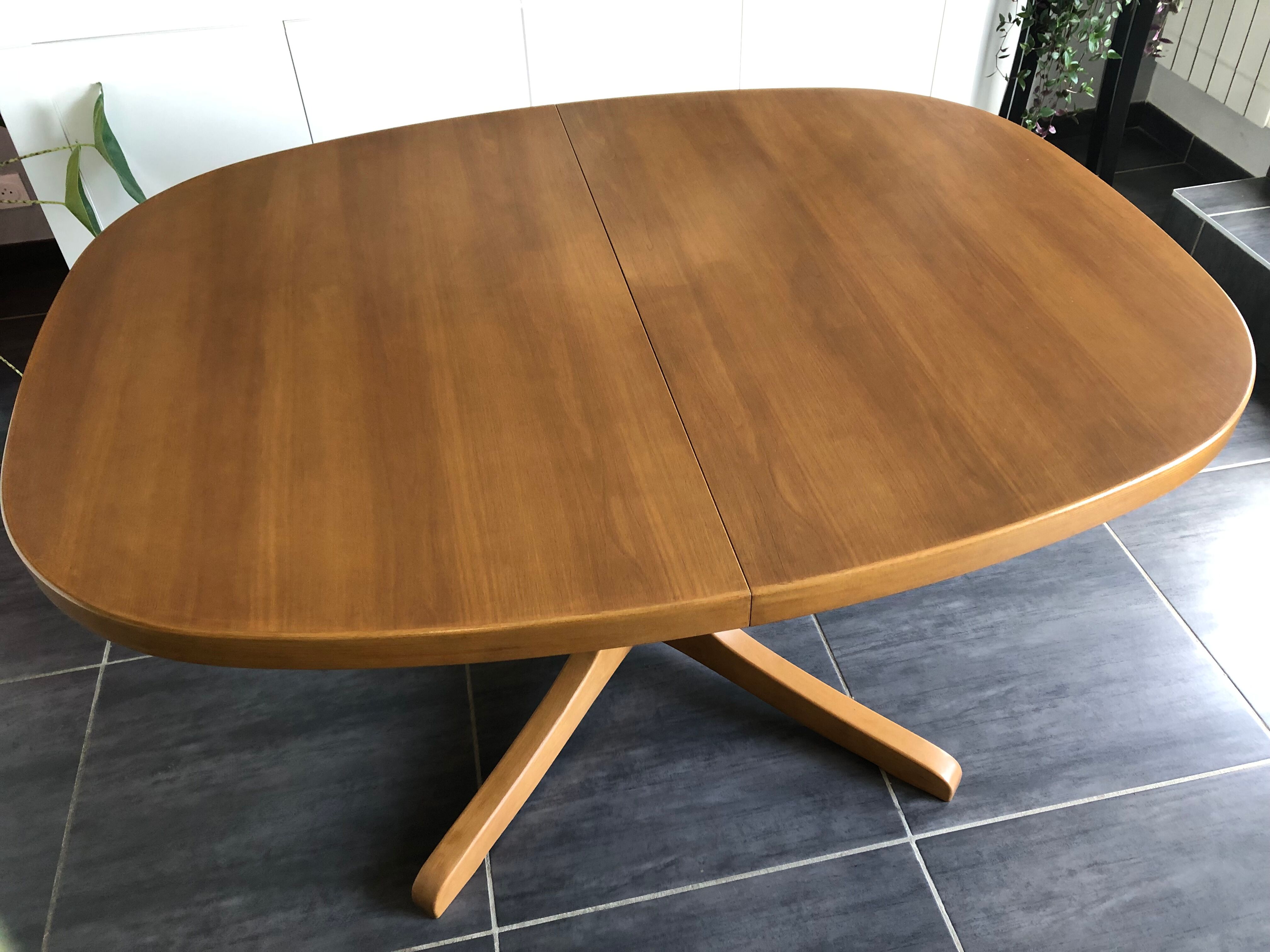 Vintage extendable table Baumann 1970s