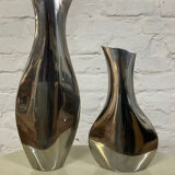 Duo of brass vases from the 60s