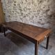 Table à manger de ferme française ancienne avec deux tiroirs | Chêne & pin | vers 1850–1900