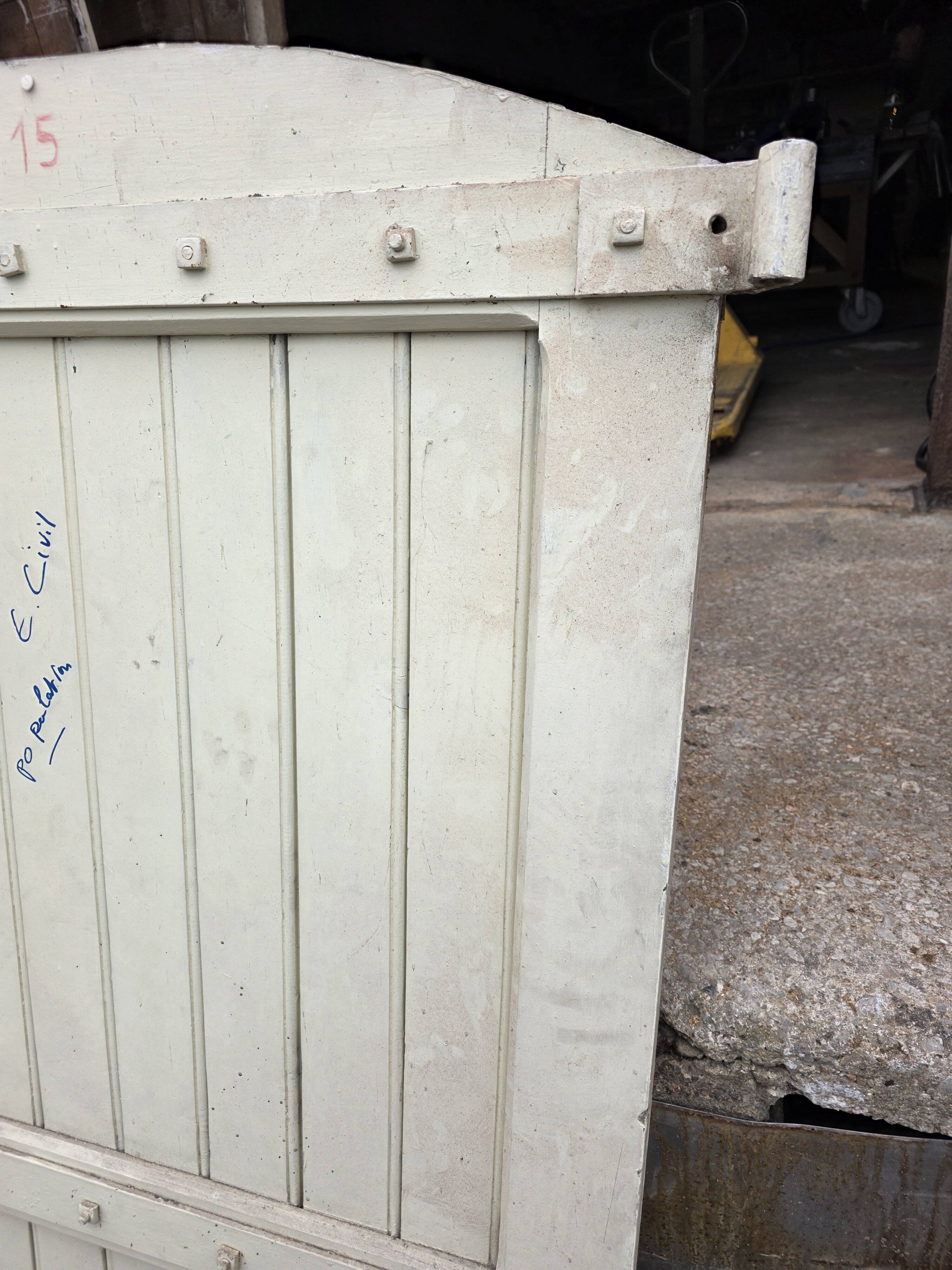 19th-century solid oak barn door