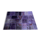 Purple patchwork mat
