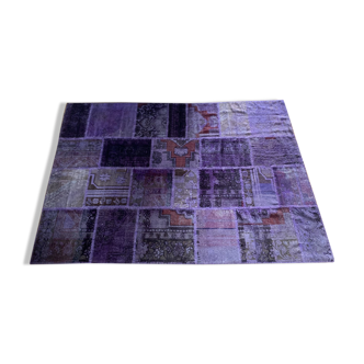 Purple patchwork mat