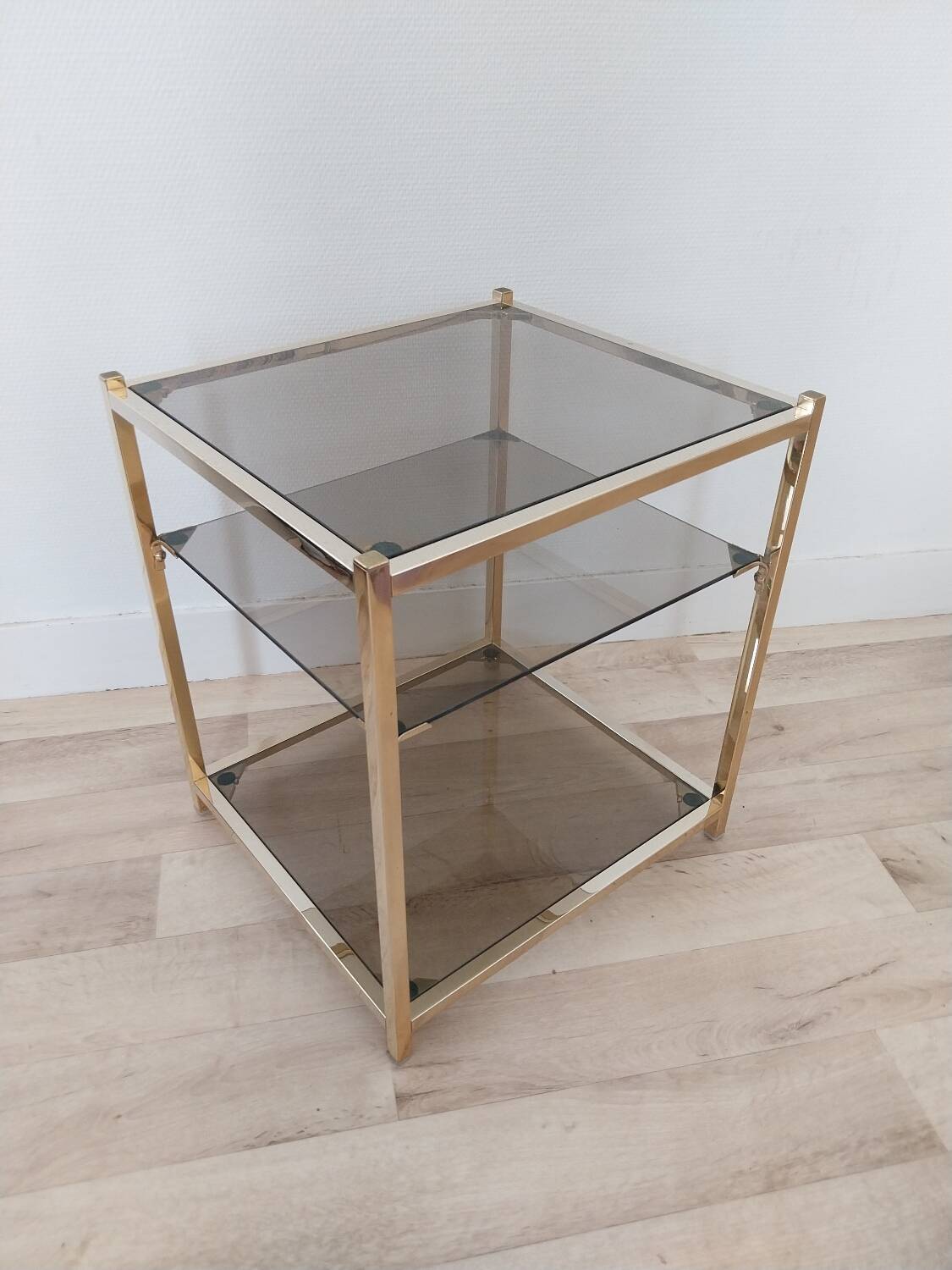 Belgo chrom side tables from the 70s