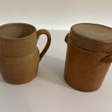 Lot of milk pitcher and jar