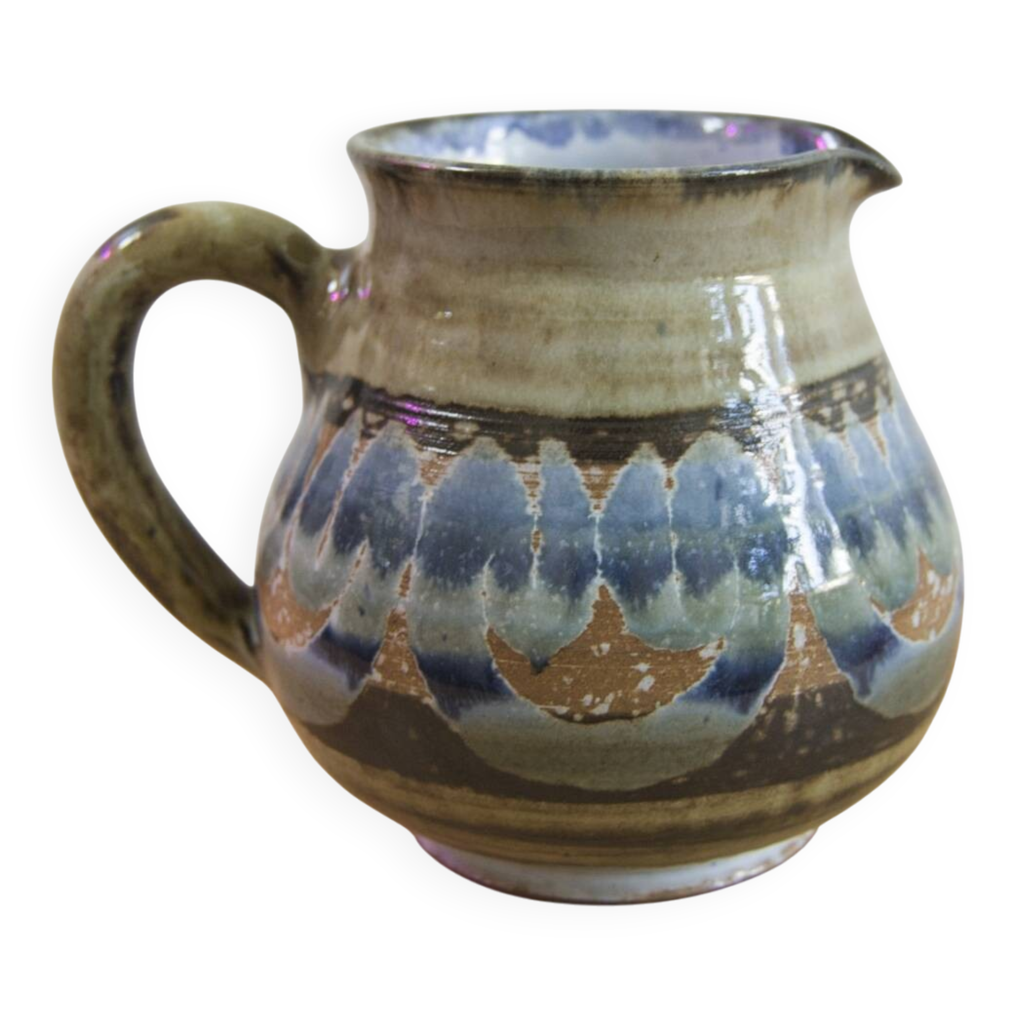 Roland Moreau Ceramic Pitcher – Tourrettes-sur-Loup, 1980s