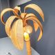Vintage bamboo palm tree floor lamp, 1970s