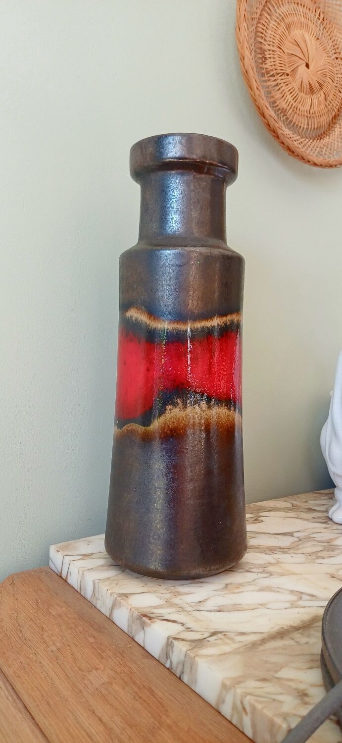 German Fat Lava Vase
