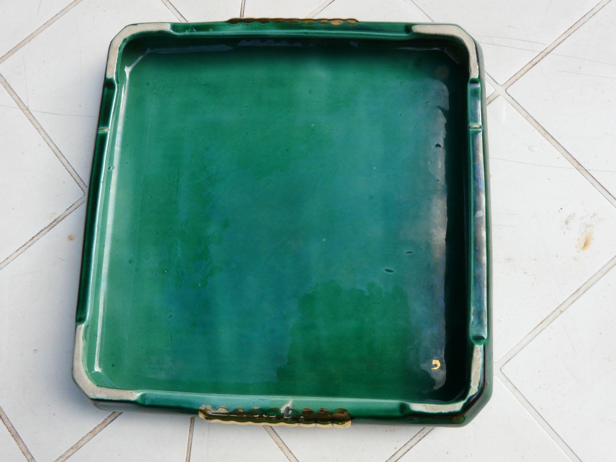 Ensemble repose-plat, dessous de bouteilles et porte-couteaux Art Déco