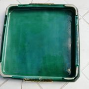 Ensemble repose-plat, dessous de bouteilles et porte-couteaux Art Déco
