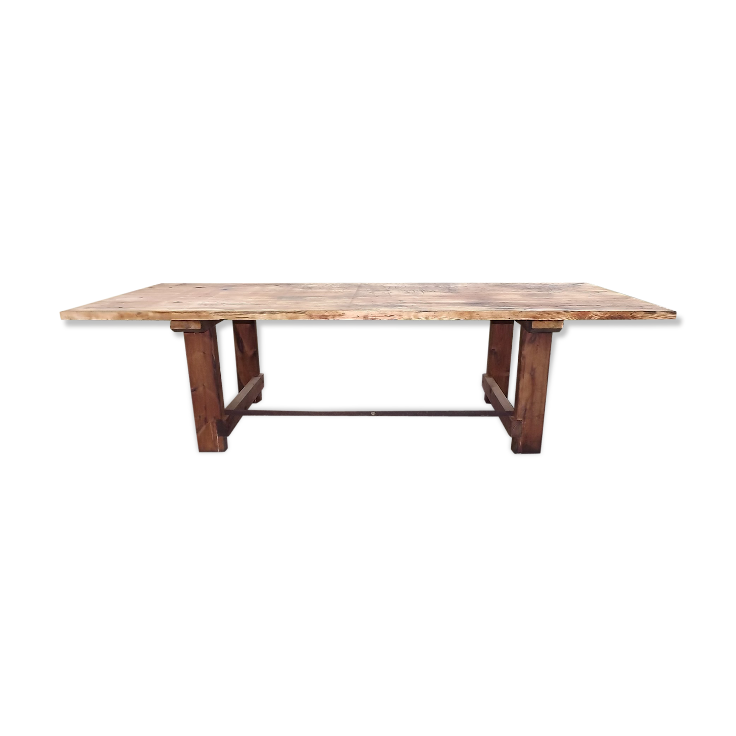 Garage established old pine table