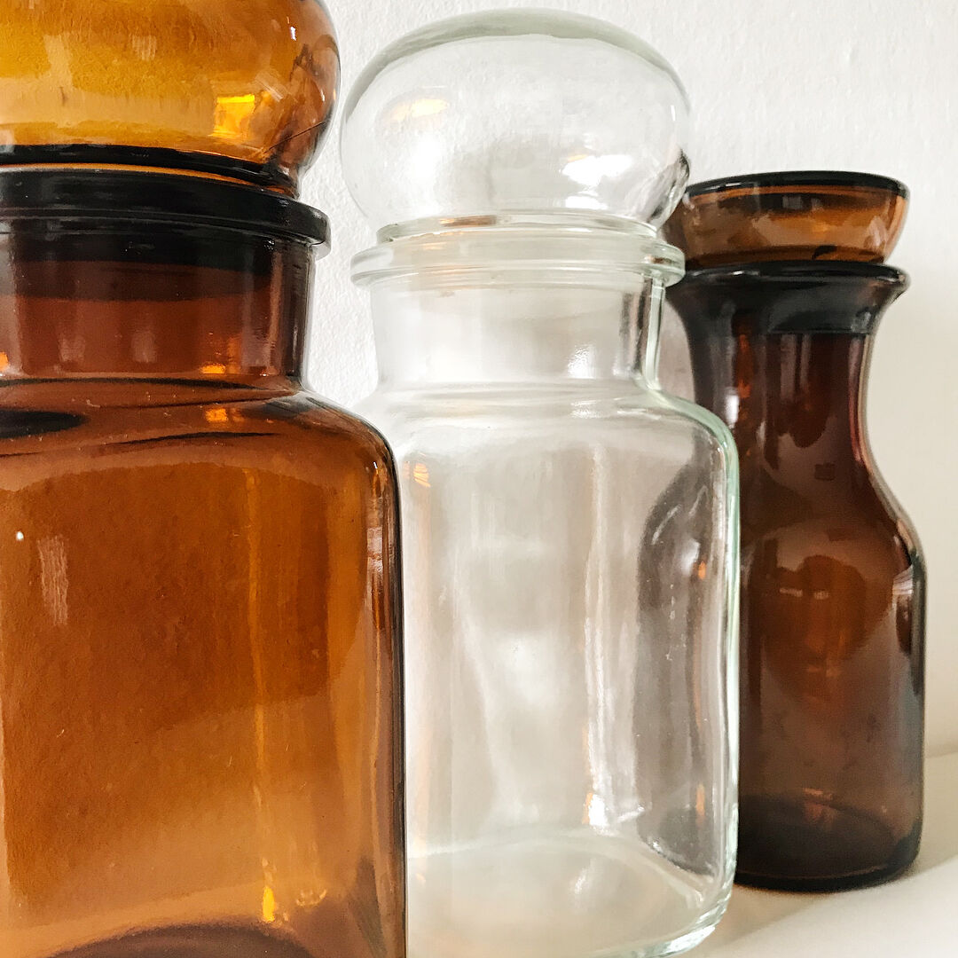 Set of 3 large vials