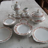 Incomplete Digoin porcelain tableware service