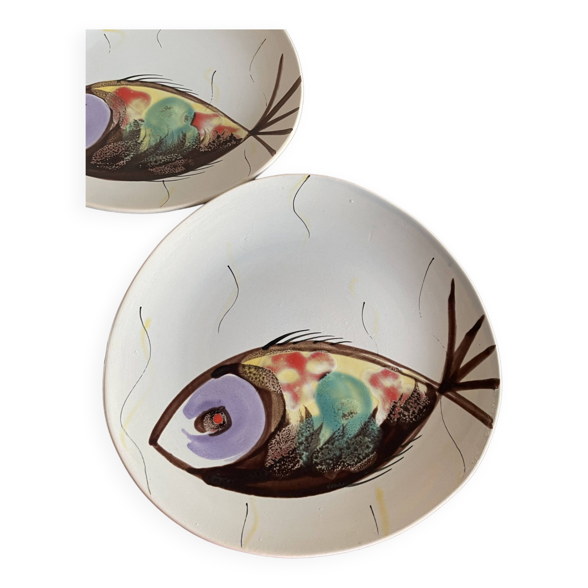 3 Pornic fish plates