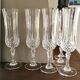 Set de 6 flûtes à champagne cristallin taillé