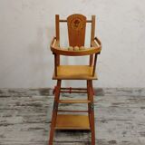 Transformable antique doll high chair