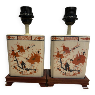 Asian style ceramic bedside lamps