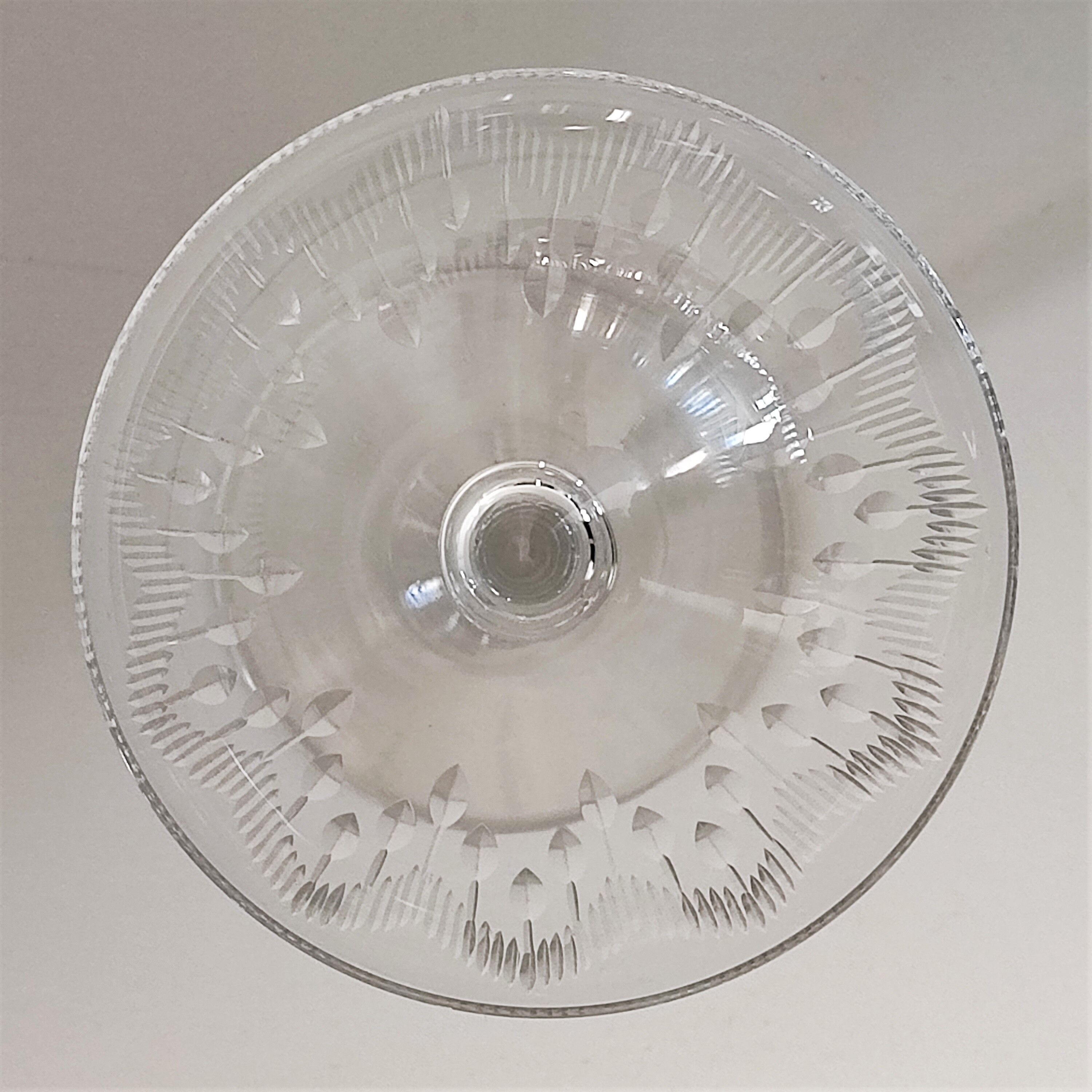 Crystal champagne glasses