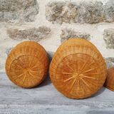 2 boxes rattan H18 & 21 cm