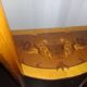 Console demi-lune Louis XV en marqueterie, style italien