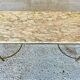Vintage marble and brass coffee table circa 60's