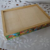 Box of 4 wooden puzzles boucle d'or