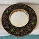Ceramic mirror design vintage gilded 1960 hendrich thomas