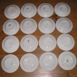 8-person St Amand tableware with Art Deco geometric patterns
