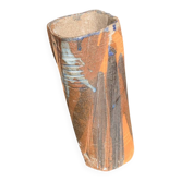 Sculptural stoneware vase — French studio pottery, 1960s/70s