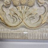 Neoclassical plaster fireplace with caryatids (nude women)