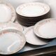 Set of 8 plates, 5 desserts and 3 hollow collection Maille de Niderviller