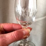 Suite of 10 drip or digestive glasses on crystalline waist