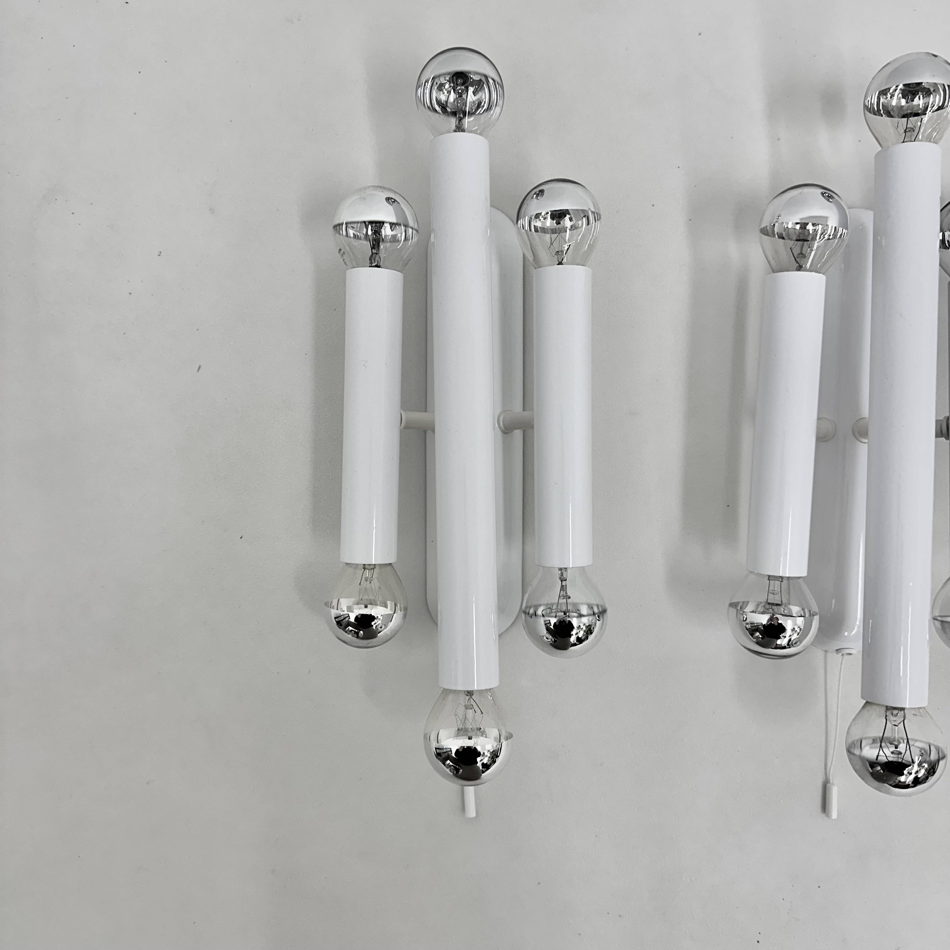 Set of 2 Hufnagel leuchten wall lamps sconce , 1970s