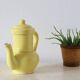 Yellow, france, vintage teapot