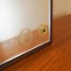 Mirror in a wooden frame, Danish design, 1980s, made in Denmark