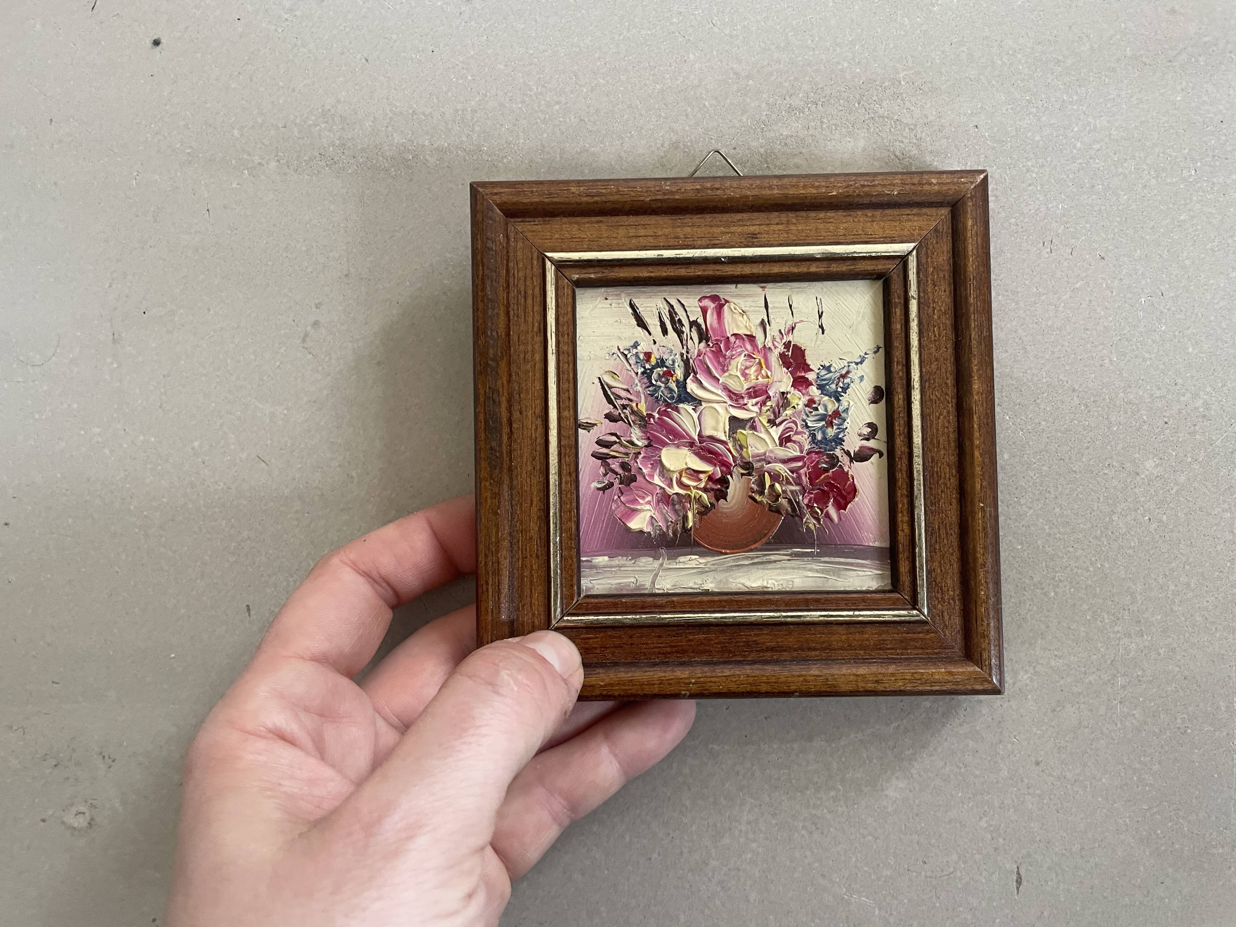 Miniature painting, oil on panel