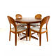 Table à manger extensible vintage, Bramin des années 60