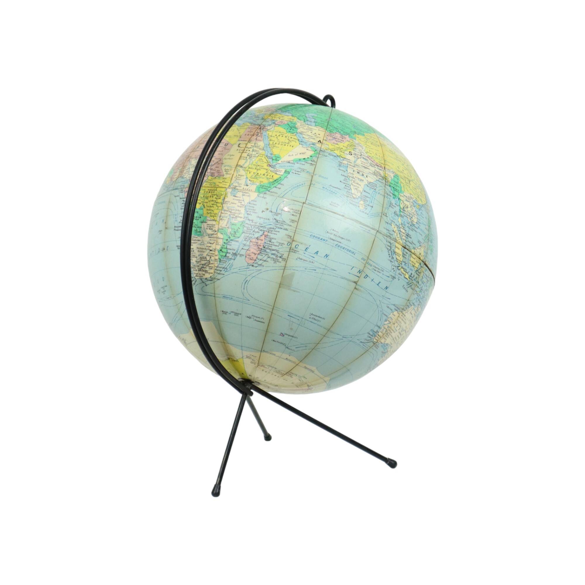 Vintage Globe 1950s Girard Barrère et Thomas