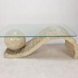 Magnussen Ponte Mactan Stone Coffee Table, 1980s