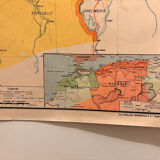 Vintage geography map of Morocco by Vidal Lablache.